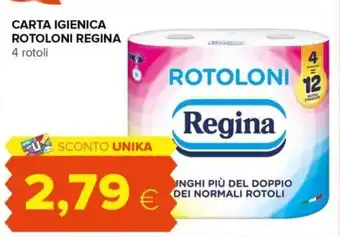 Oasi CARTA IGIENICA ROTOLONI REGINA 4 rotoli offerta