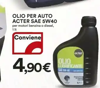 Acter Olio Per Auto SAE 5W40