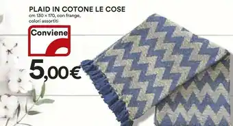 Coop Le Cose Plaid In Cotone offerta