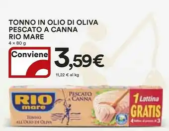 Coop Rio Mare Tonno All'Olio Di Oliva offerta
