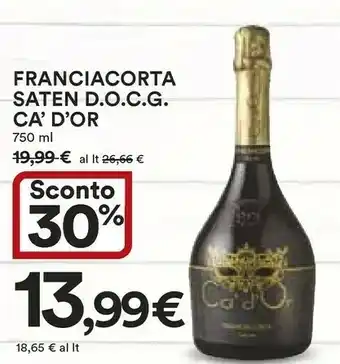 Coop Franciacorta Ca' D'or Saten D.O.C.G offerta
