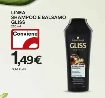 Coop Schwarzkopf Gliss Kur Shampoo Fiber Therapy 250 Ml offerta