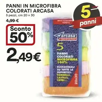 Coop Arcasa Panni In Microfibra Colorati offerta
