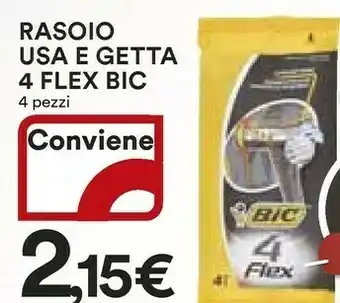 Coop Bic Rasoio Usa E Getta 4 Flex 4 Pezzi offerta