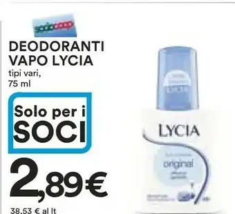 Coop Lycia Deodoranti Original 75ml offerta