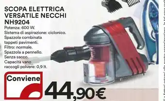 Coop Necchi Scopa Elettrica Versatile Nh9204 offerta