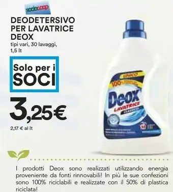 Coop Deox Deodetersivo Per Lavatrice offerta