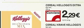 Coop Kelloggs Cereali Extra offerta