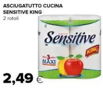 Oasi ASCIUGATUTTO CUCINA SENSITIVE KING 2 rotoli offerta