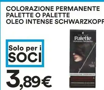 Coop Palette Tinte capelli offerta