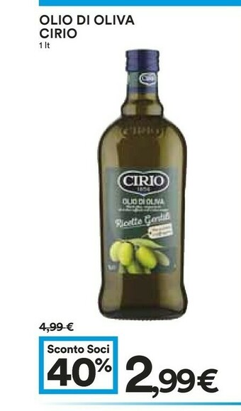 Coop Cirio Olio extravergine di oliva offerta
