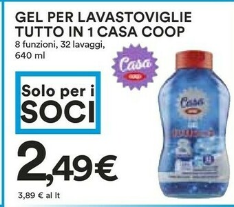Coop Detersivo lavastoviglie offerta