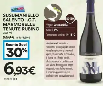 Coop Rubino Vino offerta