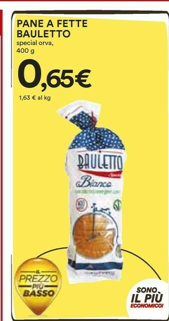 Coop Orva Pan Bauletto offerta