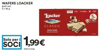 Coop Loacker Wafer offerta