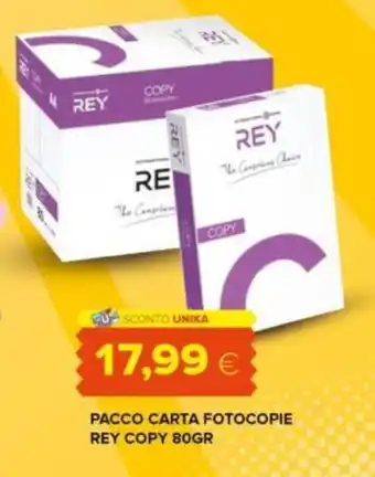 Oasi PACCO CARTA FOTOCOPIE REY COPY 80GR offerta