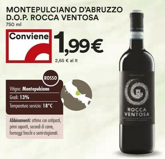 Coop Rocca Montepulciano d'Abruzzo offerta