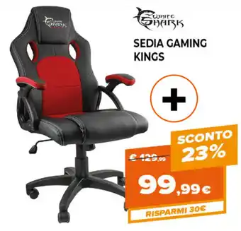 Somma Expert Sedia Gaming Kings offerta