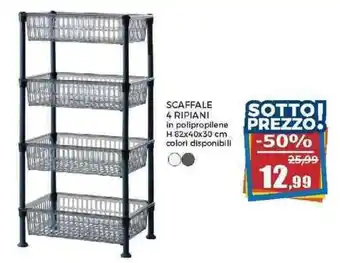Happy Casa SCAFFALE 4 RIPIANI offerta