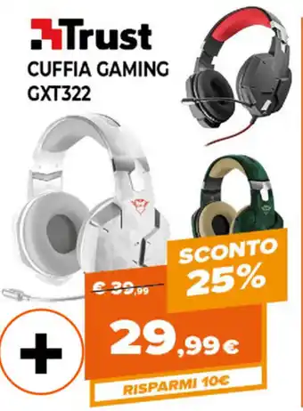 Trust Cuffia Gaming GXT322