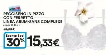 Ipercoop Reggiseno In Pizzo Con Ferretto Linea Arum-sans Complexe offerta