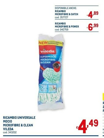 Metro Vileda Mocio vileda offerta