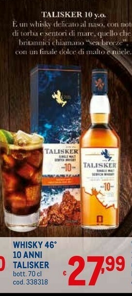 Metro Scotch whisky offerta