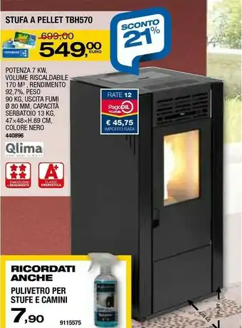 Self Qlima Stufe a pellet offerta