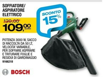 Bricofer Bosch Soffiatore offerta