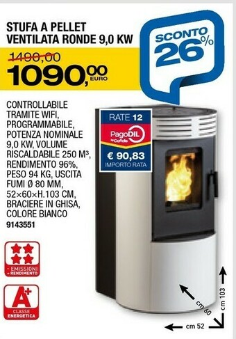 Bricofer Stufe a pellet offerta