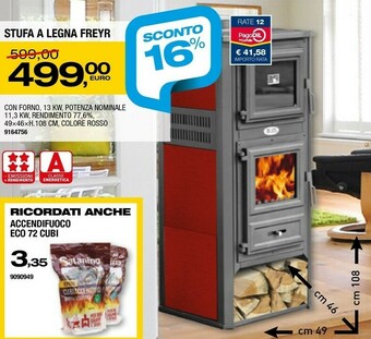 Bricofer Stufe a pellet offerta