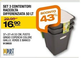 Bricofer Duplast Pattumiera offerta