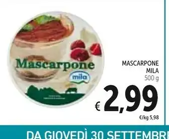Conad Mila Mascarpone offerta