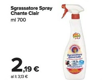 Carrefour Market Sgrassatore offerta