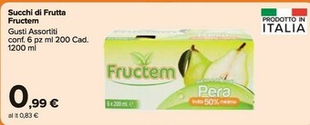 Carrefour Market Fructem Succhi di frutta offerta