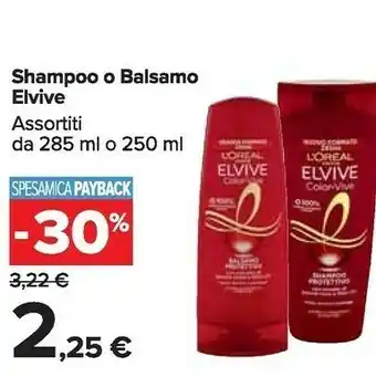 Carrefour Market L'Oreal Shampoo offerta