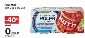 Carrefour Mutti Pomodori pelati offerta