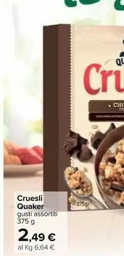 Carrefour Quaker Cereali offerta