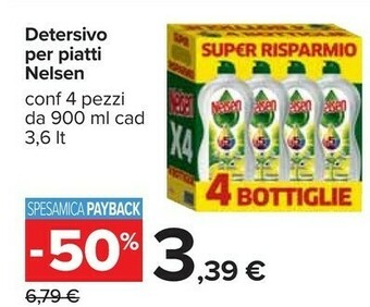 Carrefour Nelsen Detersivo piatti offerta