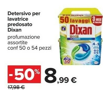 Carrefour Dixan Detersivo lavatrice offerta