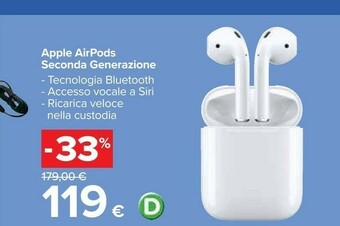 Carrefour Apple Airpods offerta