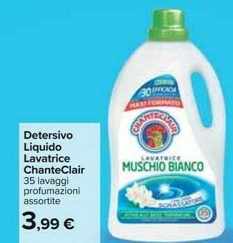 Carrefour Chanteclair Detersivo lavatrice offerta