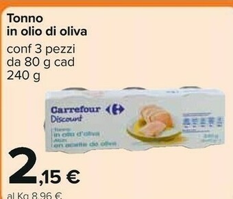 Carrefour Tonno offerta