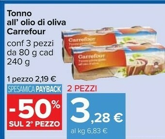 Carrefour Tonno offerta