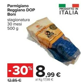 Carrefour Boni Parmigiano offerta