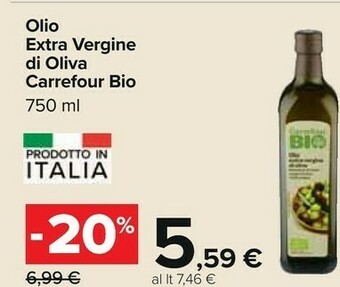 Carrefour Olio extravergine di oliva offerta