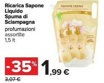 Carrefour Spuma di Sciampagna Sapone liquido offerta
