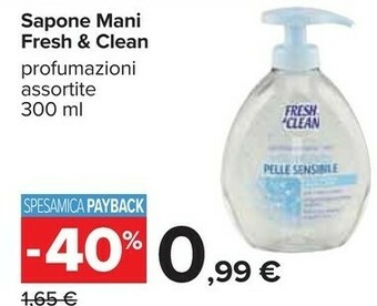 Carrefour Fresh & Clean Sapone liquido offerta