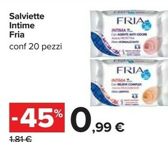 Carrefour Fria Salviettine offerta