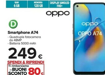 Carrefour Oppo Smartphone android offerta